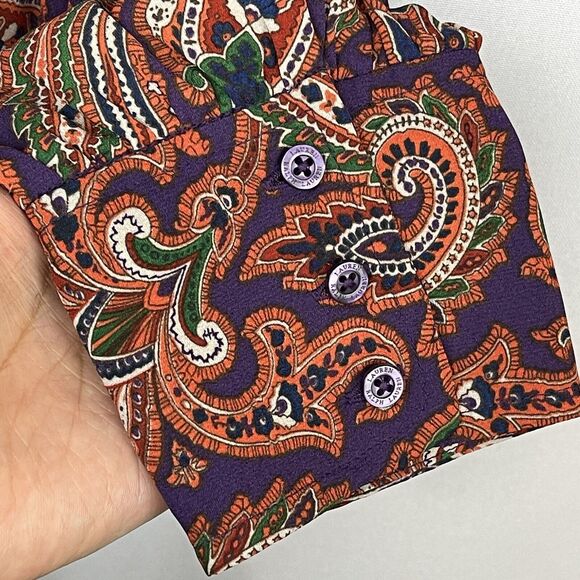 Lauren Ralph Lauren Women's Print Double-Faced Georgette Wrap Dress Size 16 NWT - Picture 9 of 12